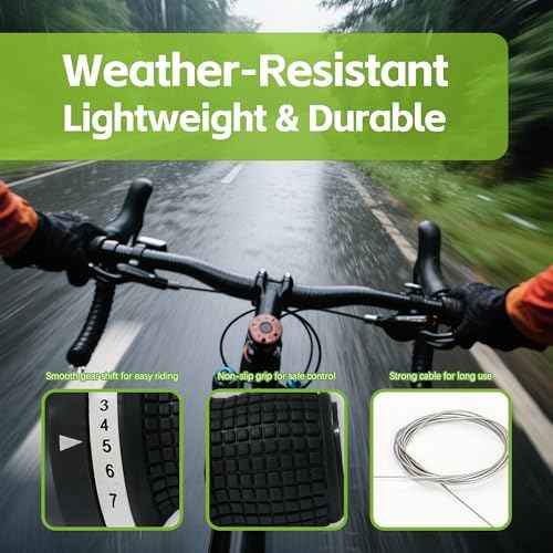 Bike Parts Shifter 3x7 Speed Twist Bicycle Shifter, 3 Speed Grip Shifter and 7 Speed Shifter Bike Gear Shifter for Tricycle Hybrid Mountain Hybrid Kids Bike Cruiser