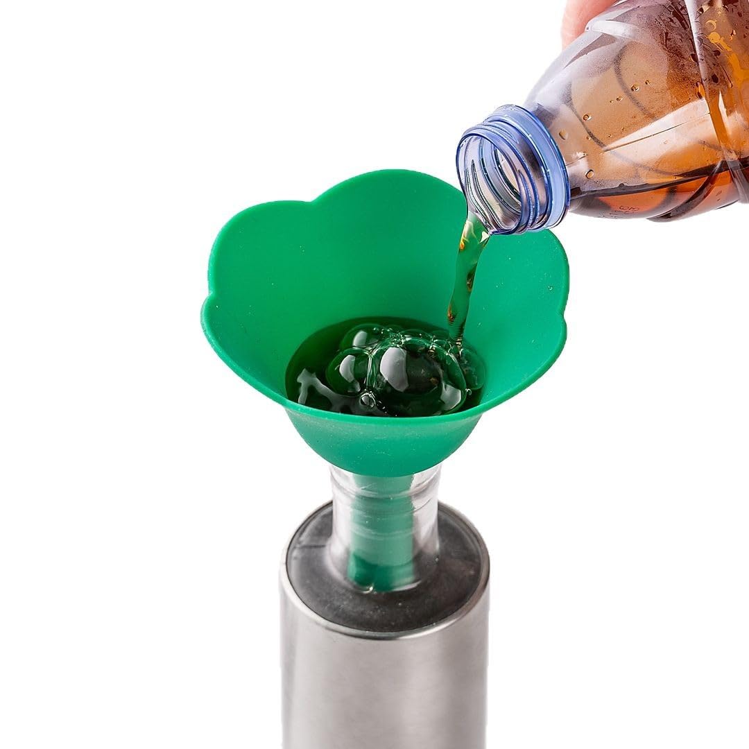 Shaped Funnel Set by [Brand Name] - 3-Piece Kitchen Funnel for Easy Liquid Pouring & Dispensing