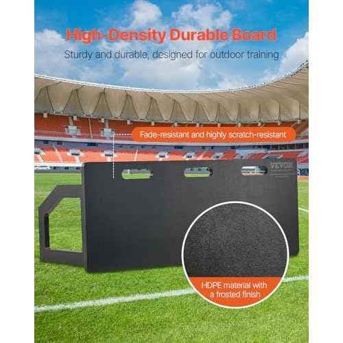 VEVOR Portable Soccer Wall with 2 Angles Rebound, Foldable HDPE Kickback Rebound Board, Soccer Training Equipment for Kids and Adults, Passing & Shooting Practice