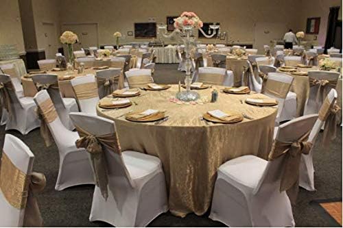 Obstal 10 PCS Satin Chair Sashes - Elegant Bows for Wedding & Event Decor | Universal Fit for Chairs