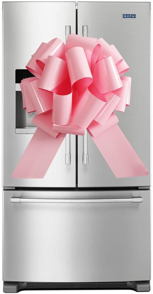 Skiennix Giant Pink Bow - 16 Inch Large Gift Bow for Christmas, Parties & Home Decor