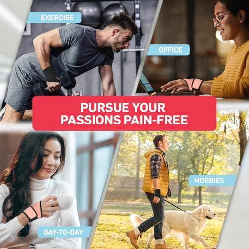 Dr. Arthritis Essentials Wrist Brace for Support & Pain Relief ? Adjustable Wrist Wraps for Stability & Comfort ? Ideal for Recovery, Work, Sports, and Everyday Use (Black Single)