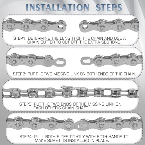 BUCKLOS 6/7/8/9/10/11/12 Speed Bike Chain,Bicycle Chain for Road Bike/E-Bike/Mountain Bike/MTB/Shimano SRAM,Half/Full Hollow Bike Chain Silver/Gold 1/2 x 11/128 Inch 116 Links with Quick Link