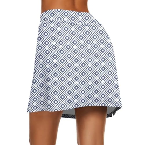 Ekouaer Women's Active Performance Skort Lightweight Skirt for Running Tennis Golf Workout Sports