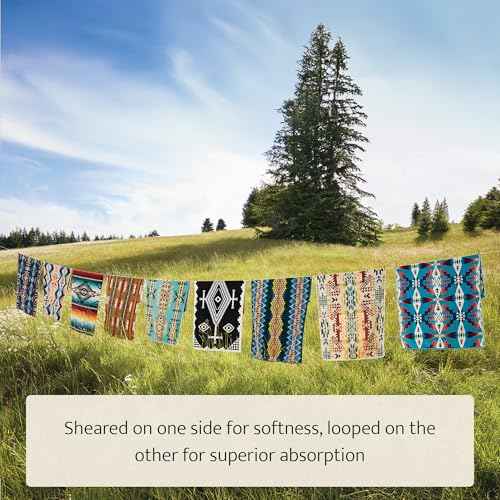 Pendleton Oversized Jacquard Spa Towels, 40 x 70 inches Bath Towels, 100% Cotton, Soft and Quick Dry for The Beach, Hot Tub, Pool - Diamond Peak