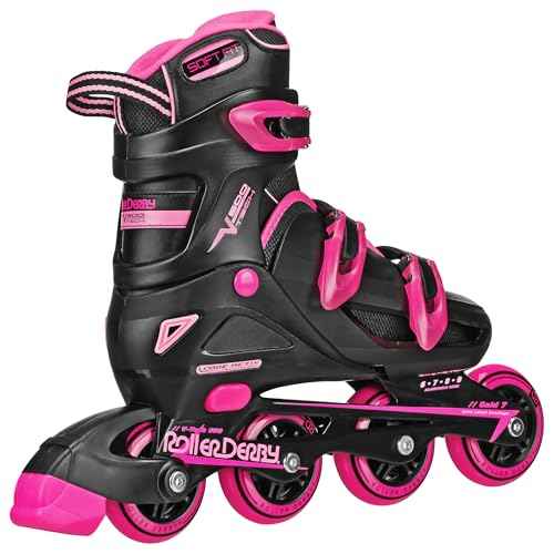 Roller Derby V-Tech 500 Adjustable Performance Inline Skates for Men, Women, Kids, Teens