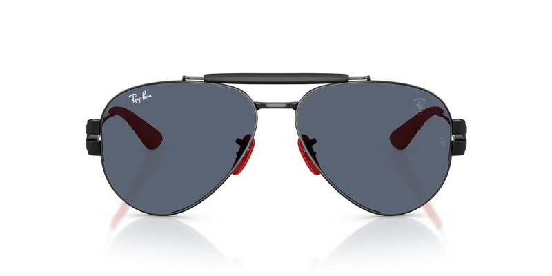 Ray-Ban RB3762M Sunglasses, Black/Dark Grey, 58 mm