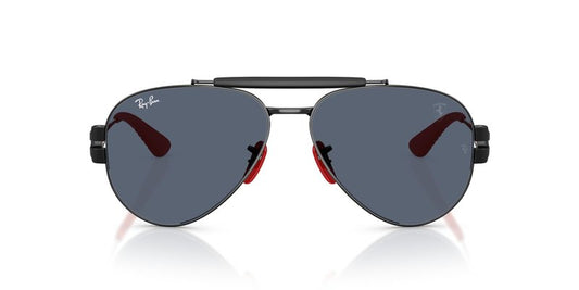 Ray-Ban RB3762M Sunglasses, Black/Dark Grey, 58 mm