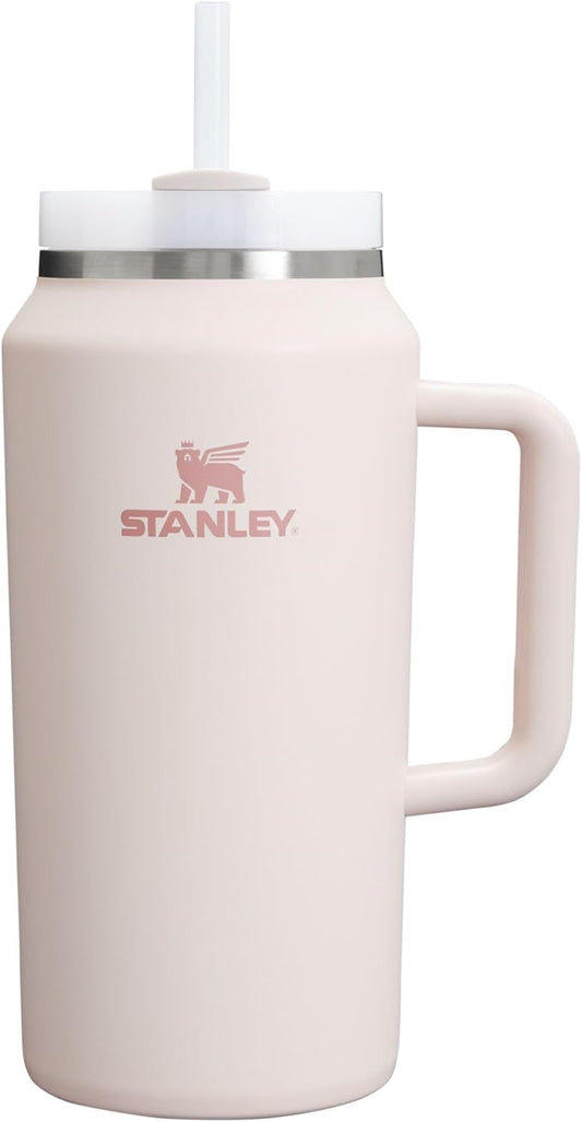 STANLEY Quencher H2.0 Tumbler - 64 oz Insulated Stainless Steel Cup with Handle & Straw | BPA-Free Rose Quartz 2.0