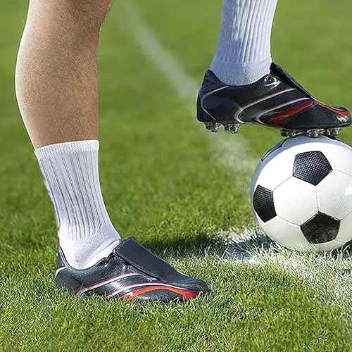 6 Pairs 4-12 Years Old Kids Soccer Grip Socks Anti Slip Athletic Socks Cushioned Football Crew Socks for Teens Boys