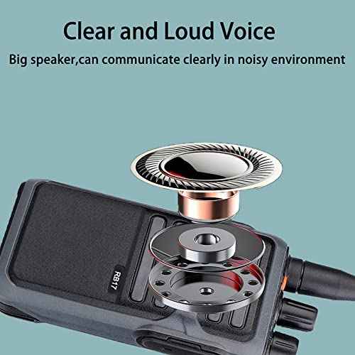 Retevis RB17 Walkie Talkies for Adults,Rechargeable 2 Way Radio with USB Charging,Durable Two Way Radios with 4400mAh Large Battery,Handsfree Emergency Alarm,for Gifts Skiing Hunting Outdoor(4 Pack)