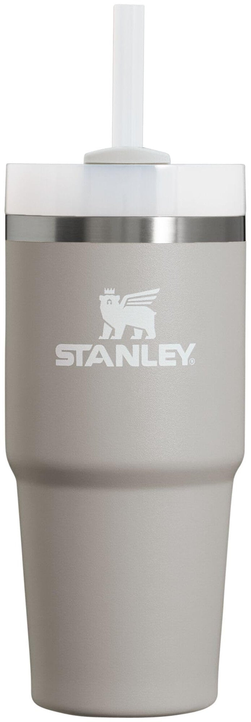 Stanley Quencher H2.0 Tumbler with Straw 14 oz | Flowstate 3-Position Lid | Cup Holder Compatible for Travel | Insulated Stainless Steel Cup | BPA-Free | Ash