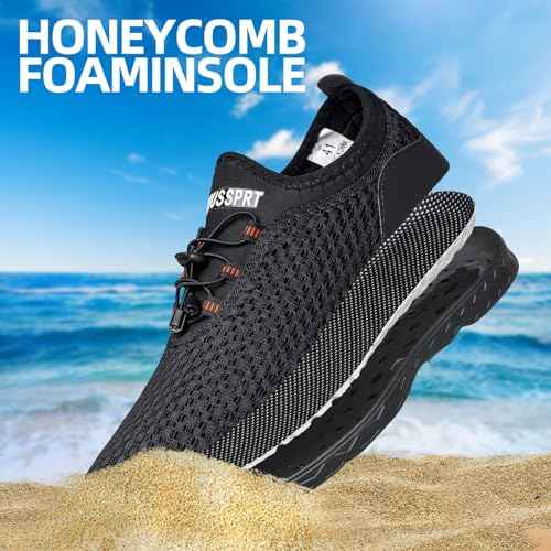 DOUSSPRT Men's Water Shoes Quick Drying Sports Aqua Shoes