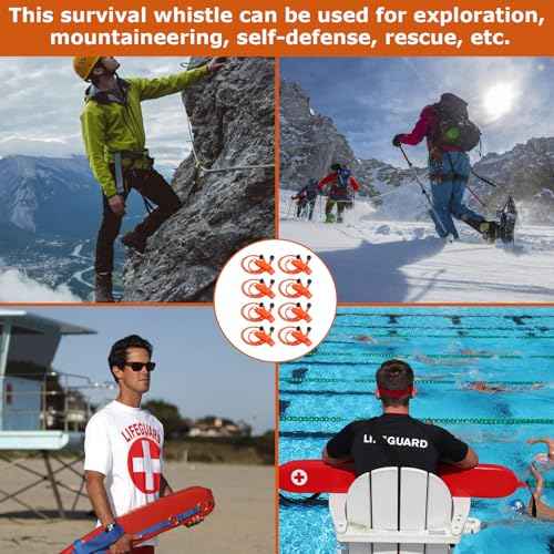 8 Pack Marine Whistle Coast Guard Approved,Boat Whistle,Whistle Emergency,Kayak Whistle,Safety Whistle,Survival Whistle,for Kayak Life Jacket, Boating, Fishing Boat, Camping, Hiking