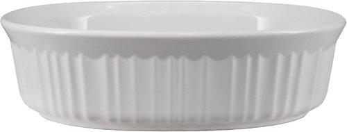 CorningWare French White Oval Ceramic Casserole Dish - 1.5qt/1.4L Bakeware Essential