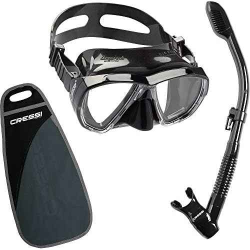 Cressi High Performance Snorkeling Kit - Adult Diving Mask and Snorkel - Big Eyes & Supernova Dry- Designed in Italy