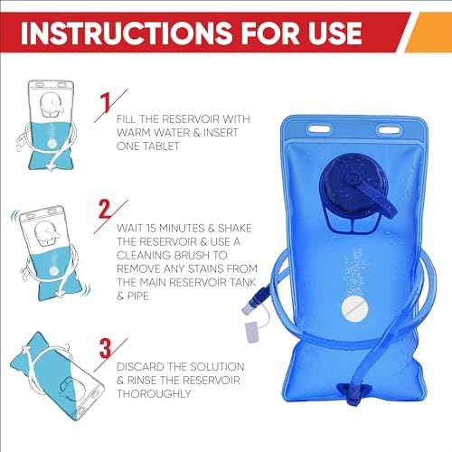 Hydration Backpack Cleaning Tablets - (36 Tablets) Great for Reservoir Pack or Hydration Bladder Kit, Individually Packed, Quickly Removes Stubborn Stains & Odors