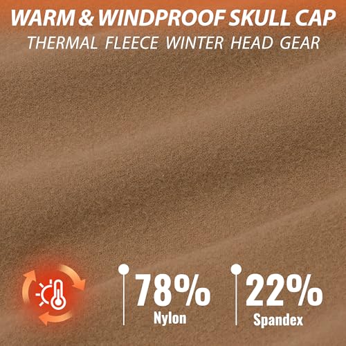 Qearl 5 Pcs Winter Skull Cap, Helmet Liner Thermal Warm Cycling Caps Sweat Running Hat Beanie for Men Women Multicolor