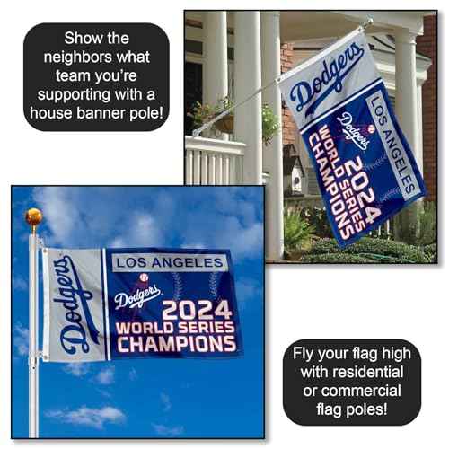 WinCraft Los Angeles Dodgers World Champions 2024 3x5 Foot Grommet Banner Flag