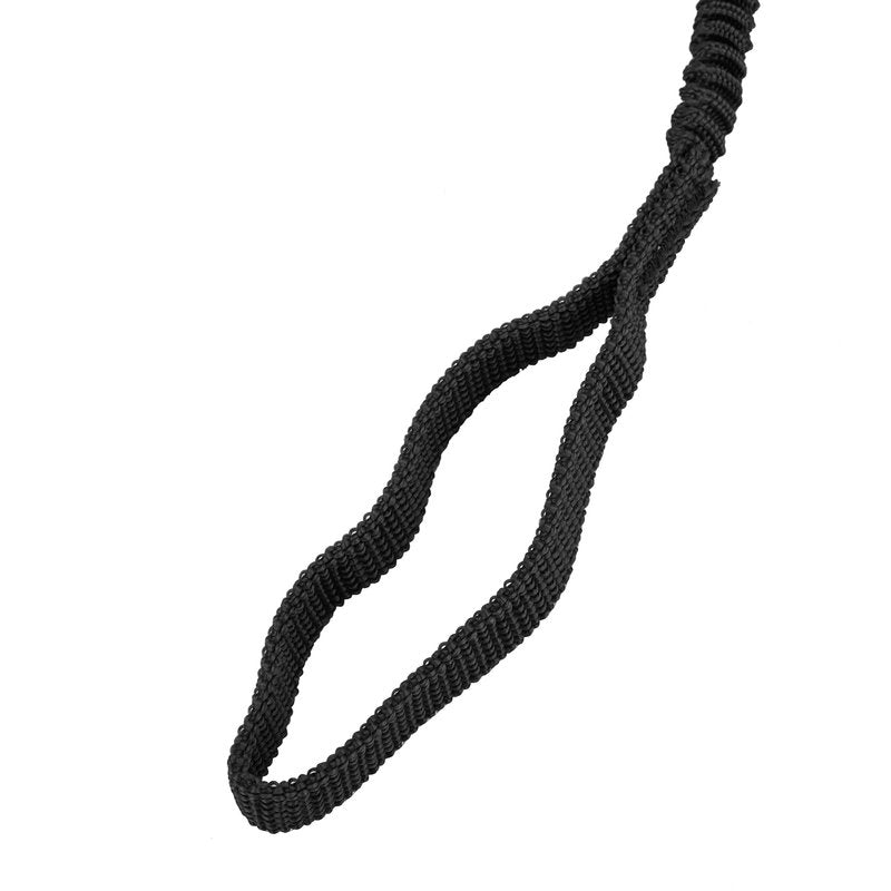 MOOCY Kayak Paddle Leash, 3-7 ft Stretchable Strap Lanyard for SUP, Canoeing, Fishing Accessories - Secure Bungee Rod Holder Tether(Black, 4 Pack)