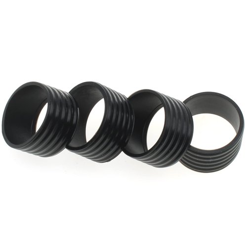FDXGYH 4 PcsTennis Racquet Grips Tennis Racket Grip Band Rubber Ring with Non-Slip Badminton Tennis Absorbent Overgrip in Place, Black