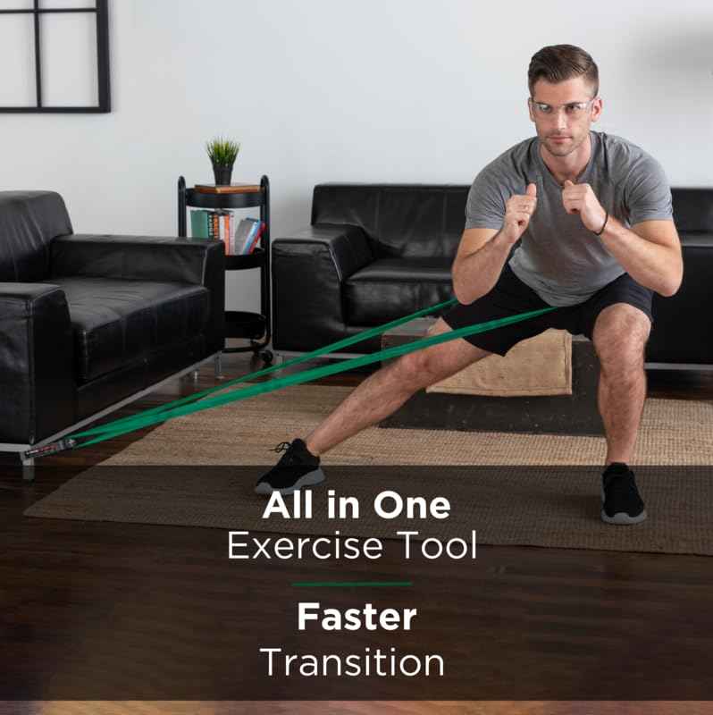 THERABAND CLX Heavy Resistance Band with Loops - 5ft Fitness Band for Full Body Workouts, Portable Home Gym Equipment, Ideal Gift for Athletes