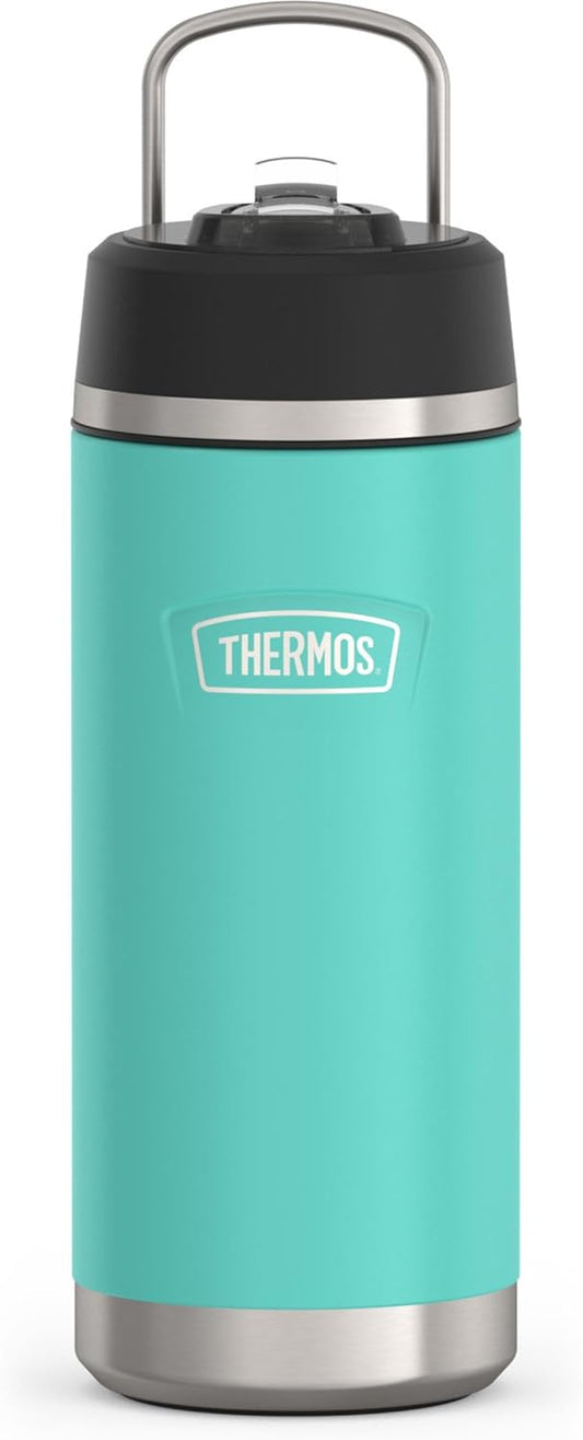 THERMOS Icon Series Insulated Water Bottle - 18 Ounce, Seafoam | Stainless Steel with Straw Lid