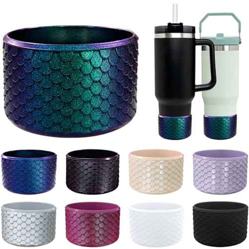 Chameleon Gradient Silicone Boots for 12-24oz Hydroflask Owala Tumblers, Anti-Slip Cup Bottom Protector Boot for Stanley Cup Accessories