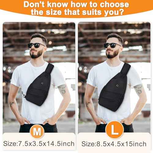 Crossbody Bags for Women Men Trendy Sling Bag Backpack Casual Chest Bag with Convertible Shoulder Strap