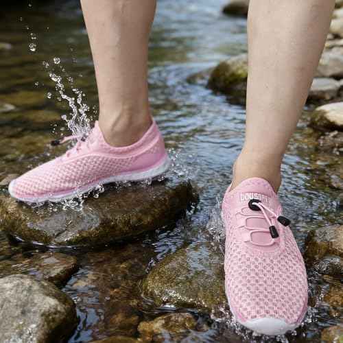 DOUSSPRT Women's Water Shoes Quick Drying Sports Aqua Shoes