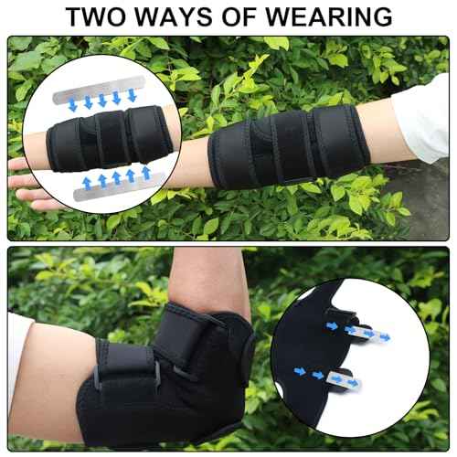 Elbow Brace for Ulnar Nerve Entrapment Splint, Elbow Splint, Cubital Tunnel Brace for Sleeping, Cubital Tunnel Syndrome Adjustable Stabilizer Elbow Support Fits for Men and Women 1 PCS