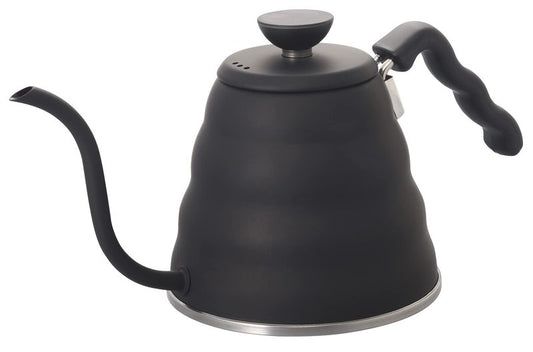 Hario V60 "Buono" Drip Kettle Stovetop Gooseneck Coffee Kettle 1.2L, Stainless Steel, Black