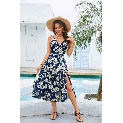 GRACE KARIN Women's One Piece Swimsuits with Cover Up Skirt Tummy Control V Neck Bathing Suits