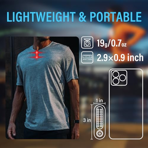 Running Lights for Runners, Rechargeable Clip On Flashlight for Runners Safety Light for Walking at Night, Portable Hands Free Flashlight for Walking Dog, LED Work Light Warning Flashing Camping(2Pcs)