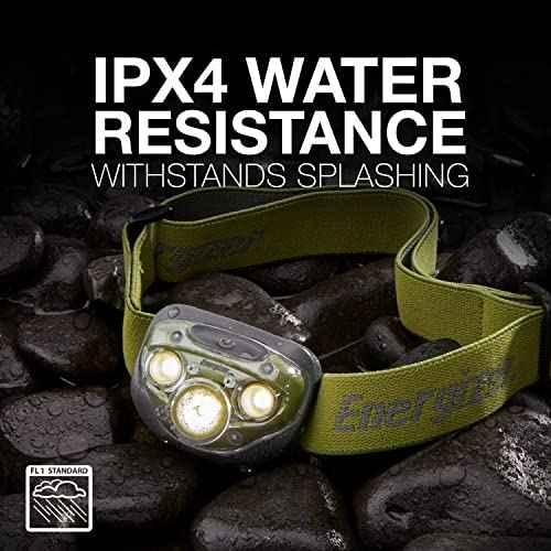 Energizer PRO-260 LED Headlamp, IPX4 Water Resistant Headlamps, High-Performance Head Light for Outdoors, Camping, Running, Storm, Survival LED Light for Emergencies (Batteries Included)