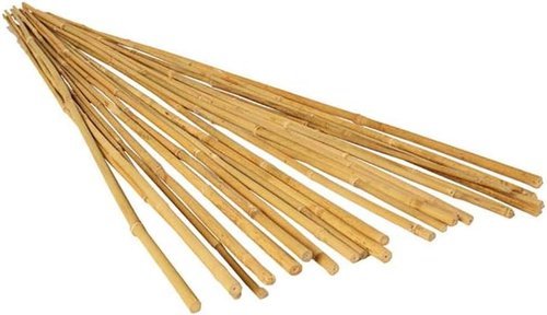 GROW!T Bamboo Stakes - 4 Foot Natural Support for Plants | Pack of 25 in Tan Color
