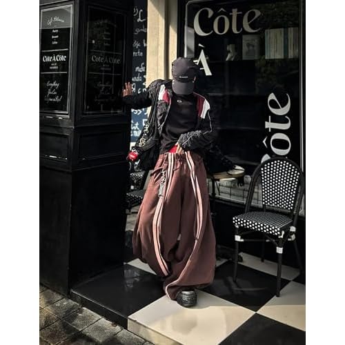 Aelfric Eden Stripe Super Baggy Sweatpants Oversized Barrel Pants Vintage Wide Leg Elastic Waist Lantern Trouser Unisex