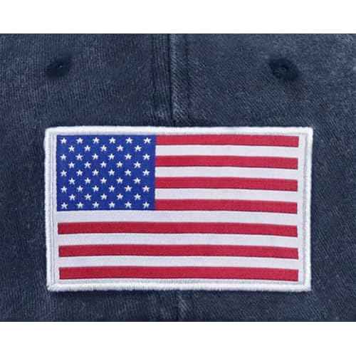 American Flag Hat for Men Women, Funny Adjustable Cotton Baseball Cap