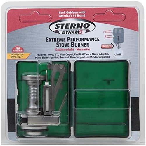 Dynamo Burner with Piezo Ignition - Sterno 50140, Multicolor Portable Stove