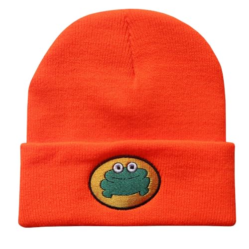 Cute Cartoon TV Parappa The Rapper Frog Beanie Hat Unisex Funny Knitted Beanie Novelty Beanies Knit Hats