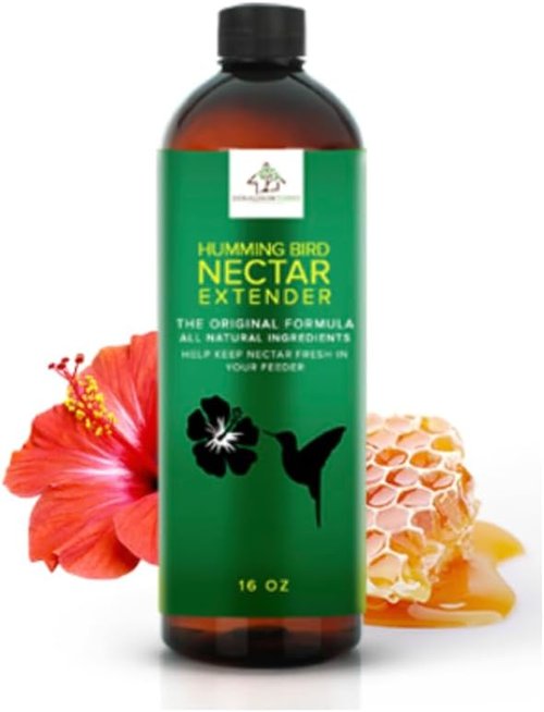 Hummingbird Nectar Extender - All-Natural Formula Extends Nectar Life | 16 oz Bottle Keeps Fresh Longer