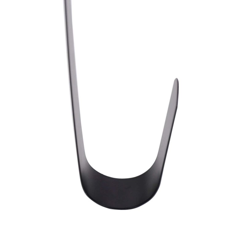 Sattiyrch 12" Wreath Hanger for Front Door,Steel Over The Door Hanger Hook,Wreath Door Hanger (Black,2)