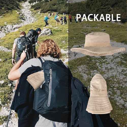 Sun Hats for Men Women Bucket Hat UPF 50+ UV Protection Boonie Hat for Safari Fishing Hiking Garden Beach