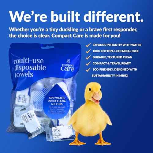 Compressed Towels ? Travel Towels for Cleaning, Camping, Gym, Hiking, Baby, Emergency Use ? 100% Cotton, Chemical-Free, Expands with Water ? Portable & Reusable (40 pcs)