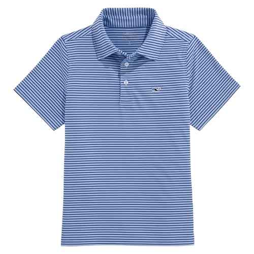 vineyard vines Boys Boys' Bradley Stripe Sankaty Performance Polo