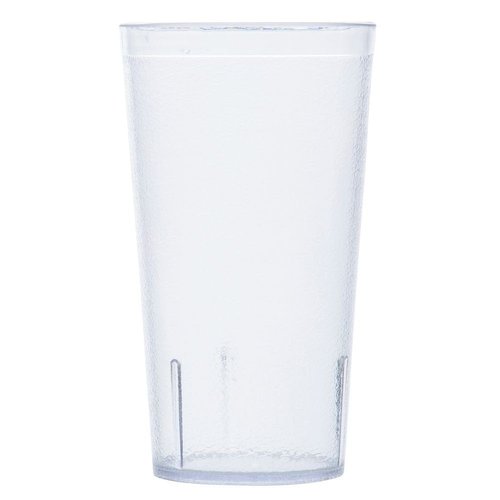 G.E.T. Unbreakable Stackable Restaurant Plastic Tumbler/Cup (Set of 12) 16 Ounce Clear | for Restaurants and Home, Dishwasher Safe, BPA Free