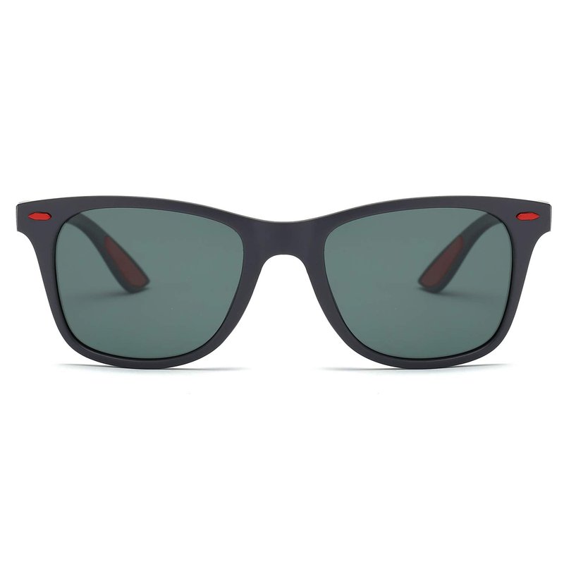 SOJOS Polarized Sports TR90 Sunglasses for Running Cycling Fishing Golf Driving SJ2101 with Matte Black Frame/Turquoise Lens