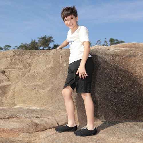 QPT Water Shoes for Toddler Kids Boys Girls Barefoot Aqua Socks Quick-Dry Beach Swim Outdoor Sports Shoes