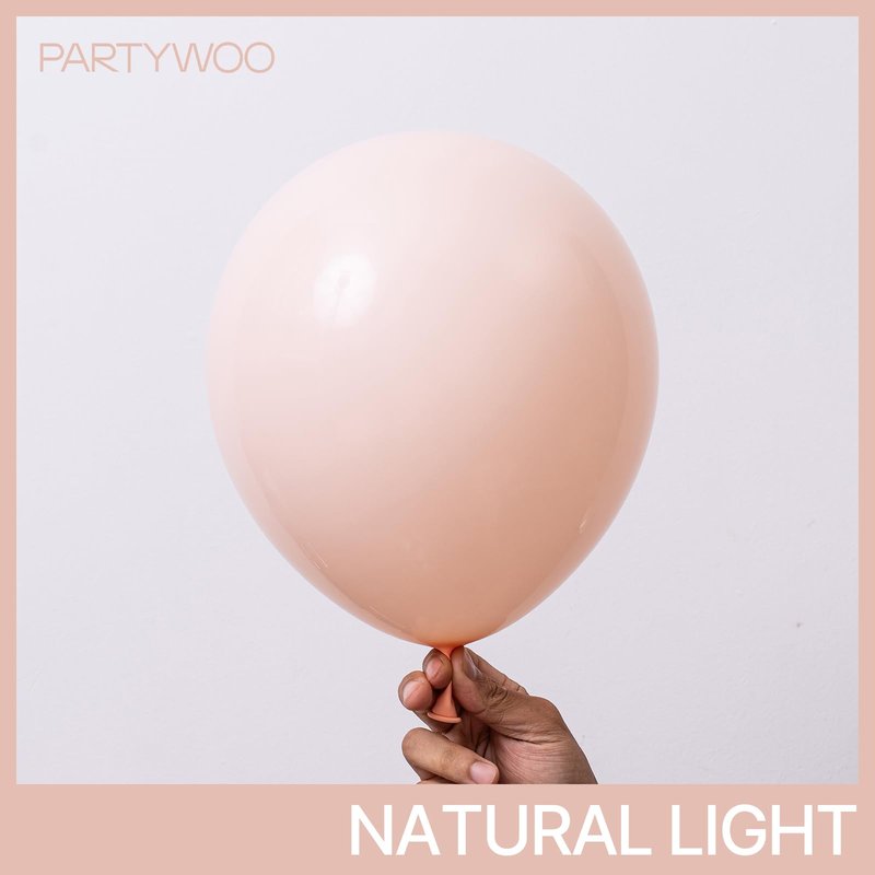 PartyWoo Pastel Orange Balloons 100 pcs Different Sizes of 36 18 12 10 5 Inch Baby Pale Light Pink Peach Latex Balloon Arch Kit Garland for Wedding Baby Shower Birthday Party Decorations Orange-Q02