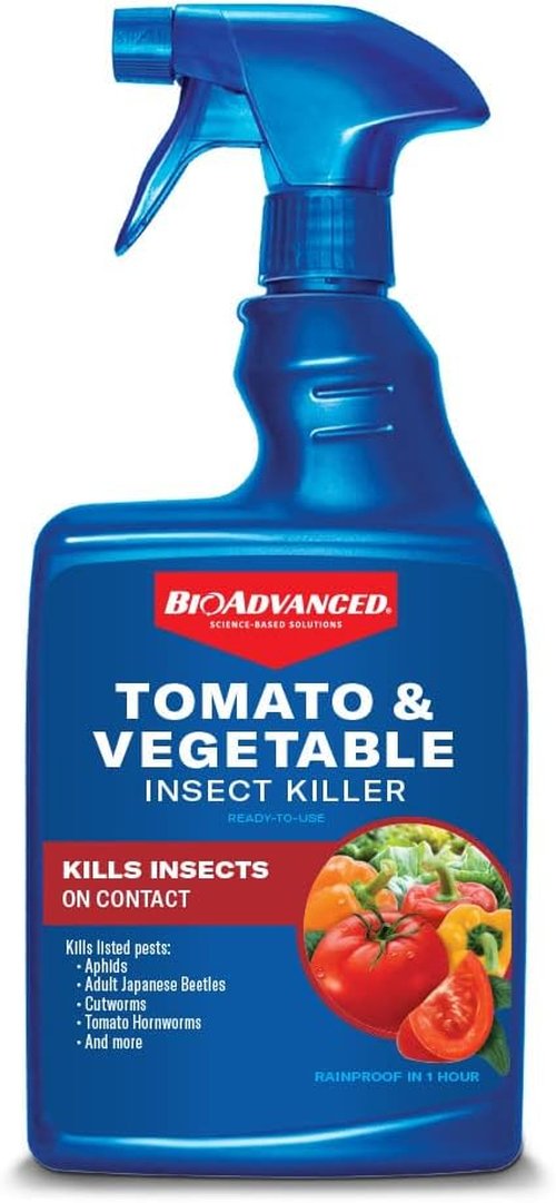 BioAdvanced Tomato & Vegetable Pest Control - Ready-to-Use Insect Killer Spray, 24-Ounce